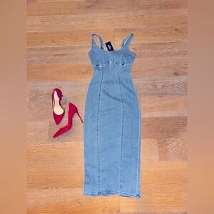 Blue Denim Jean Dress
